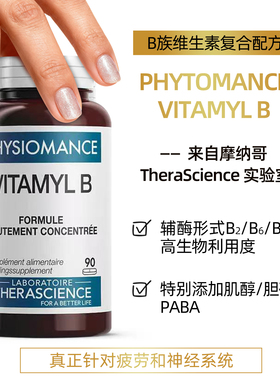 法国药房therascience德诺海科vb活性生素b9b12复合维生素b干燥