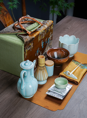 宋代点茶工具全套兔毫盏抹茶碗茶筅百本立茶百戏非遗文化茶具套装