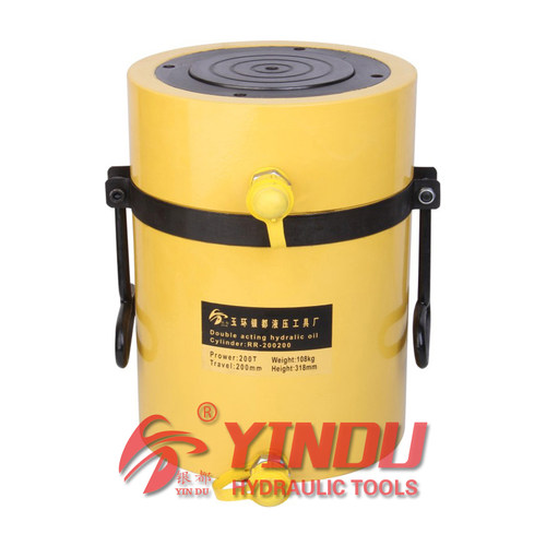 大吨位双作用千斤顶 液压千斤顶100T 200mm行程 200吨液压油缸
