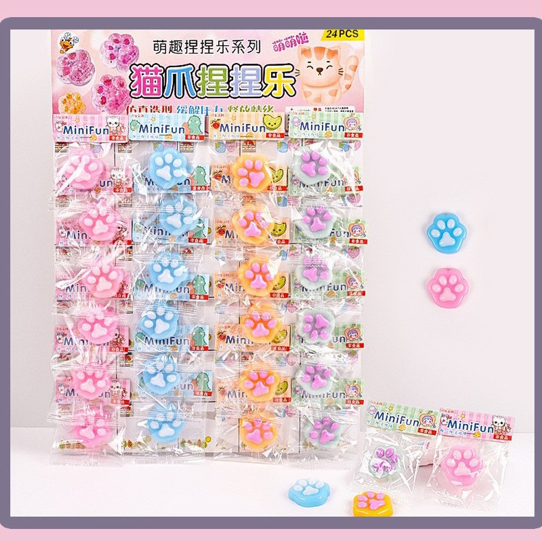 迷你小号猫爪捏捏乐超软慢回弹跨境解压玩具可爱女生手捏减压