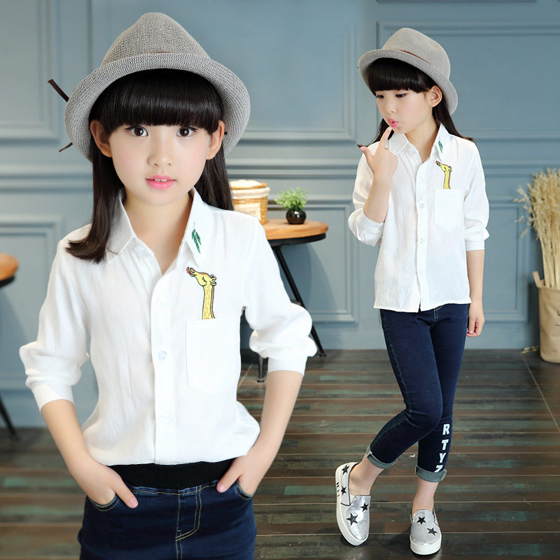 Chemise fille à manche longue - Ref 2085196 Image 1