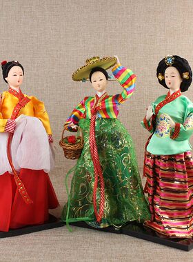 韩国人偶摆件居家料理烤肉店装饰