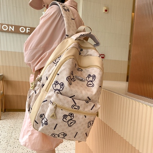 新款草根一族双肩包书包背包学生大容量韩版百搭时尚潮流女包
