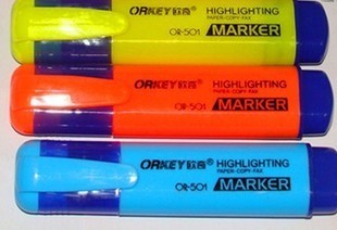 欧奇荧光笔OR-501 办公标注笔 划重点色笔 标注笔 多色荧光笔