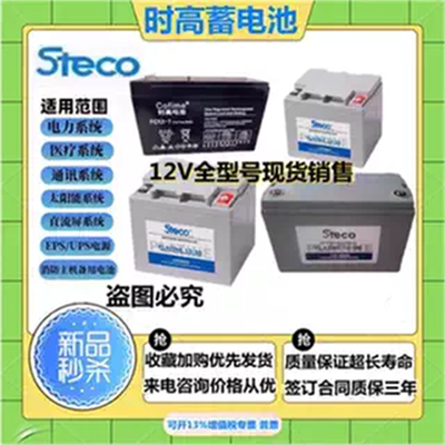 时高蓄电池PLATINE12V100AH7AH12AH24AH38AH65AH150AH机房UPS电源