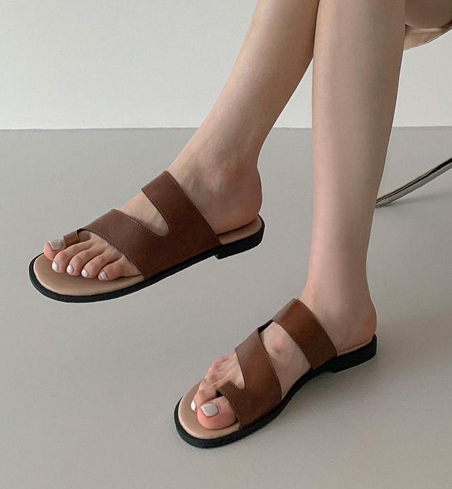 套趾低跟外穿凉拖鞋女夏新款纯色休闲度假平底罗马鞋衣玲女鞋潮,女鞋,人字拖,淘宝优惠券,粉丝福利购,淘宝优惠卷
