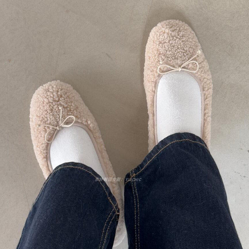 衣玲女鞋气质显瘦浅口绒面加绒平底保暖平底鞋单鞋女,女鞋,浅口单鞋,淘宝优惠券,粉丝福利购,淘宝优惠卷