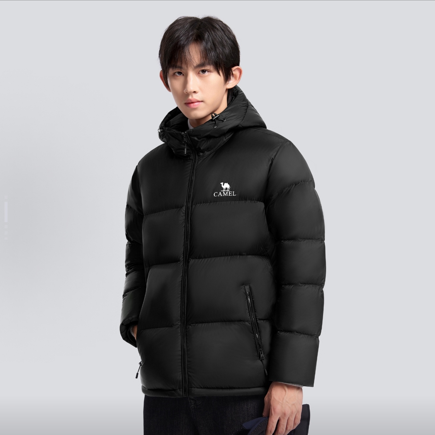 骆驼火山1.0羽绒服男女同款秋冬2025连帽加厚防寒面包服外套7089H