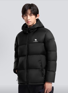 骆驼火山1.0羽绒服男女同款秋冬2025连帽加厚防寒面包服外套7089H