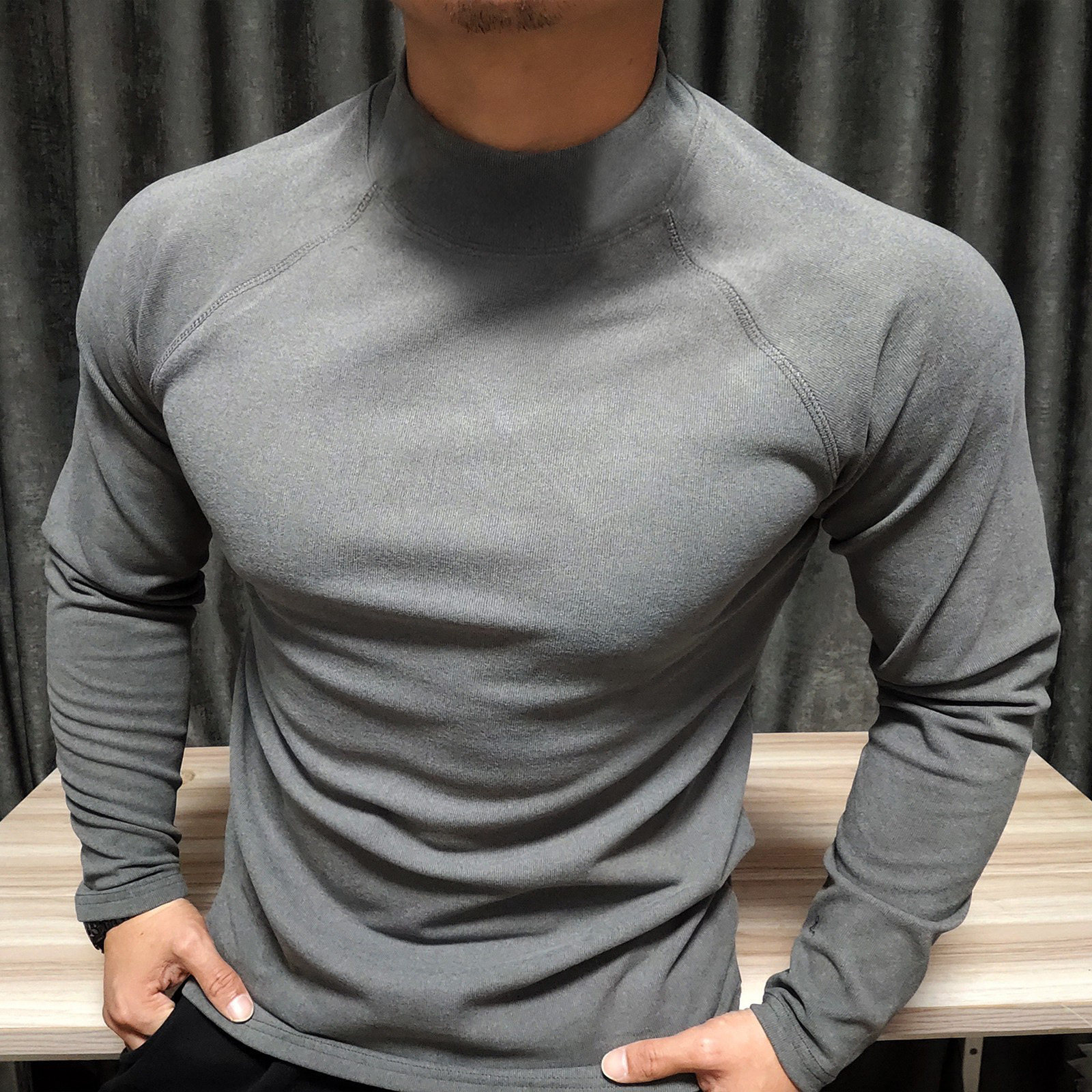 秋冬季运动打底衫纯色健身长袖T恤高领紧身弹力德绒加厚保暖内搭,运动服/休闲服装,运动T恤,淘宝优惠券,粉丝福利购,淘宝优惠卷