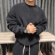 秋冬摇粒绒健身卫衣男圆领套头加绒保暖宽松运动休闲户外长袖 外套