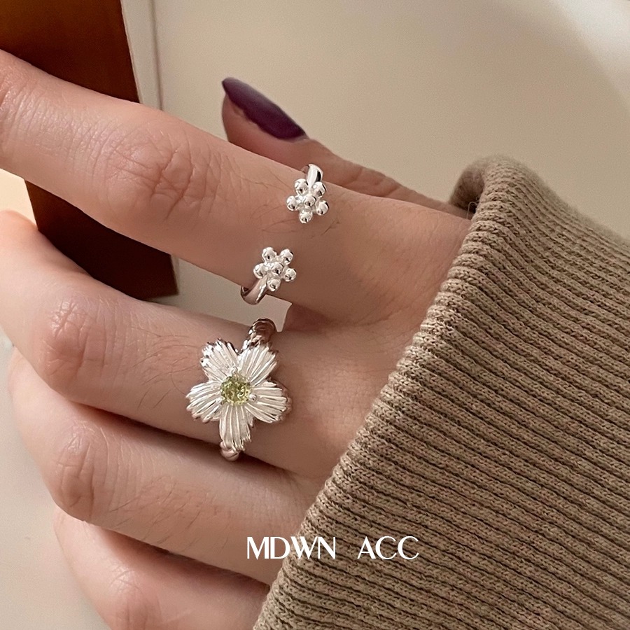 掐丝花朵戒指2025年新款