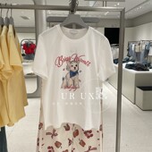 甜美休闲百搭狗狗印花短袖 T恤 女装 时尚 UX2025春季 新款