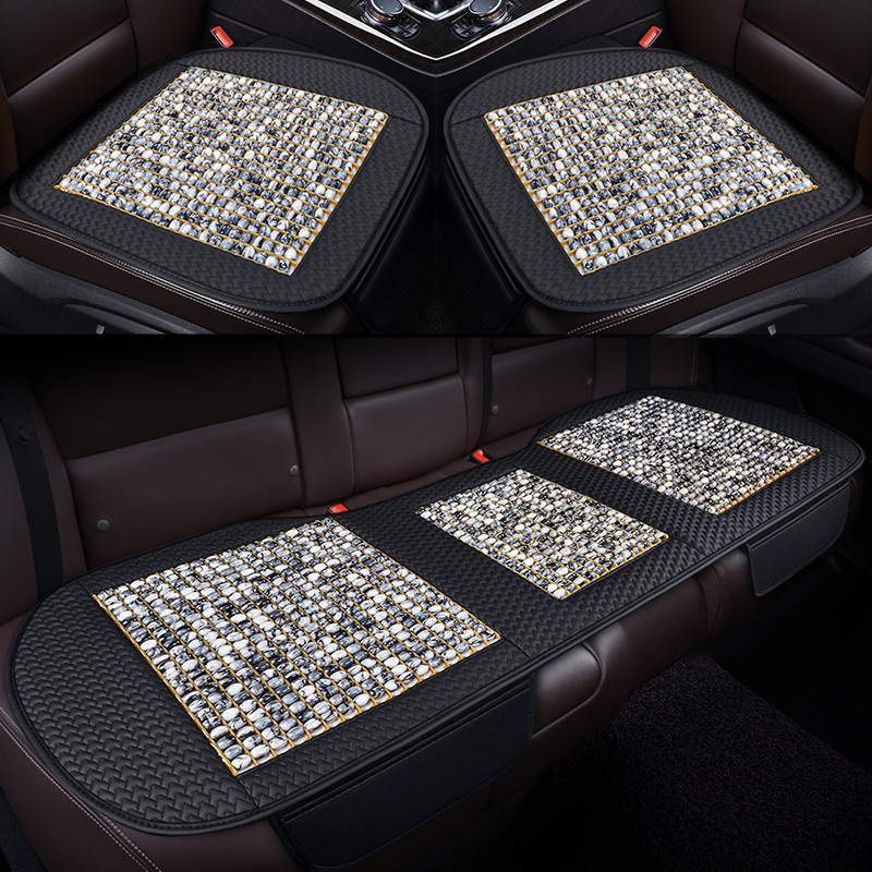 树脂玉汽车坐垫单片三件套珠子座垫防滑免绑非木珠垫夏季车用凉垫