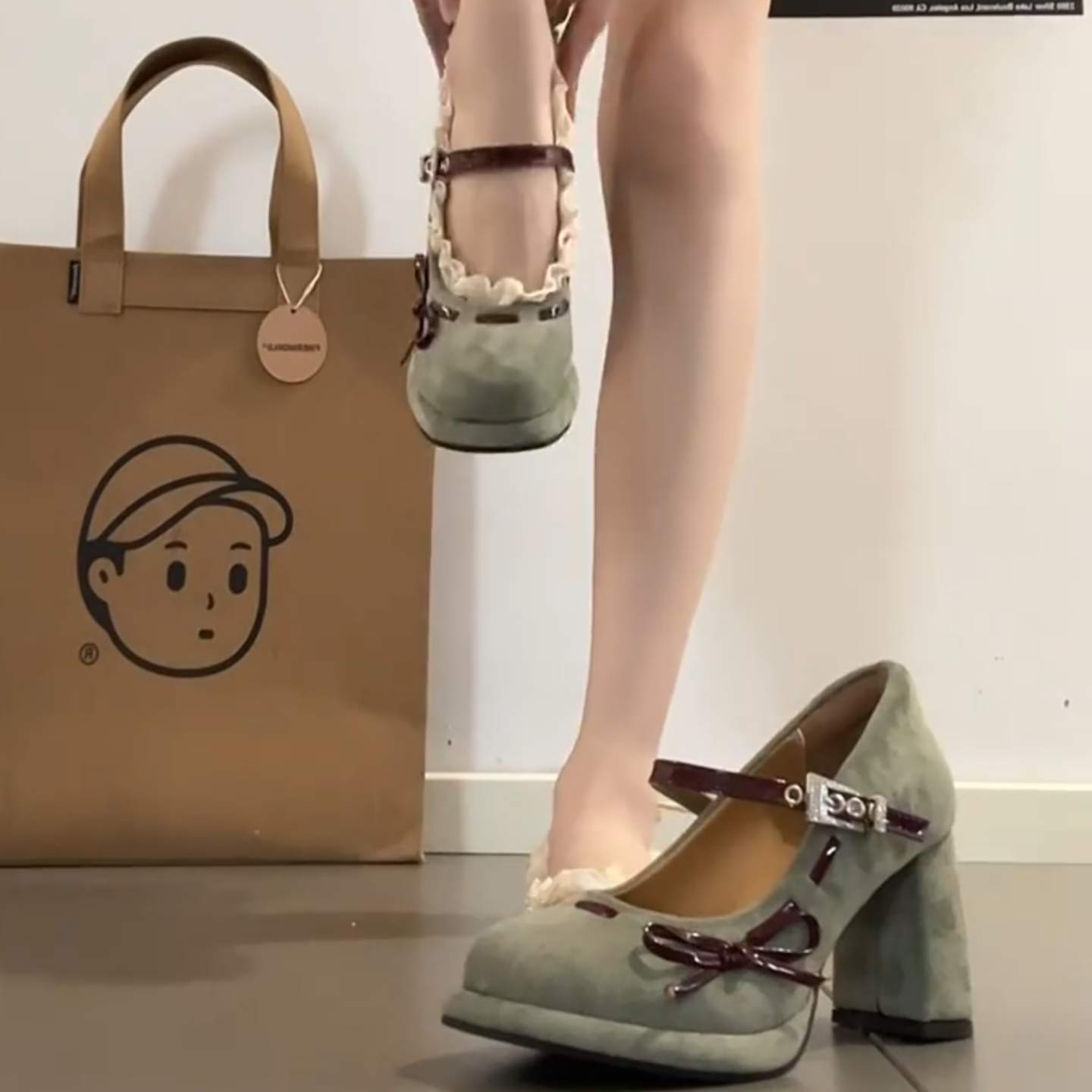 法式绝美小高跟气质玛丽珍鞋女2025新款厚底粗跟不累脚蝴蝶结单鞋,女鞋,浅口单鞋,淘宝优惠券,粉丝福利购,淘宝优惠卷
