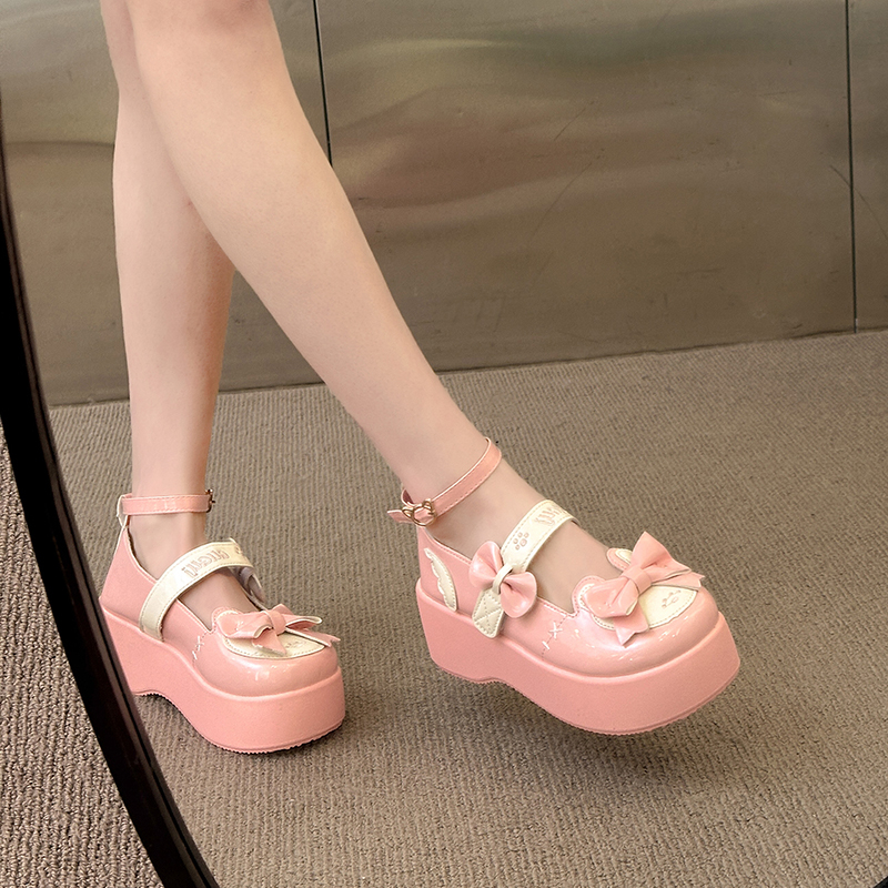 可爱少女日系Lolita小皮鞋女百搭