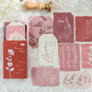 朝雨 饰 玫瑰与诗3d立体浮雕贴纸ins鲜花植物特种纸复古手帐素材装