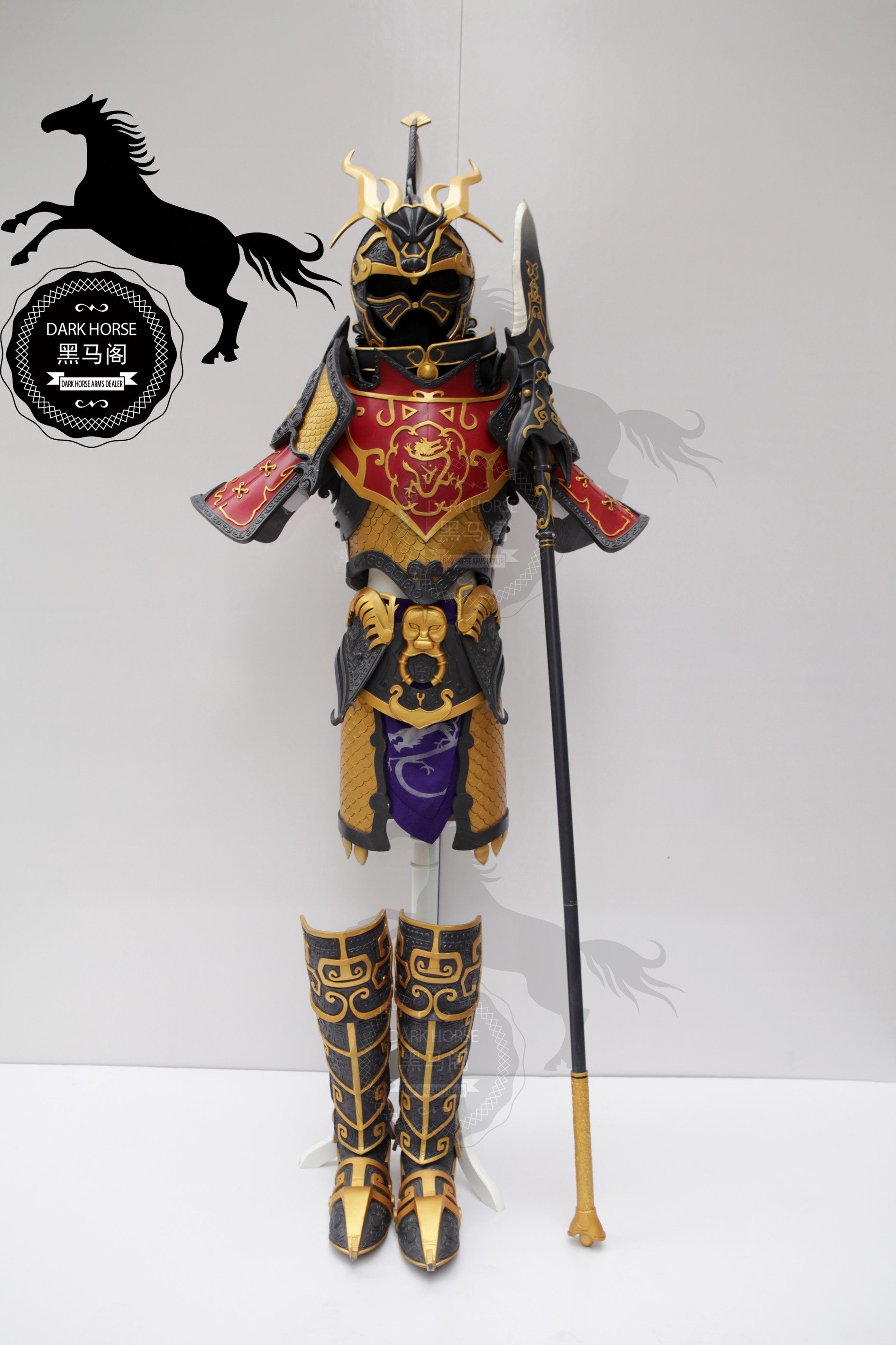 【黑马阁】秦时明月 龙且 铠甲 武器 盔甲 cos 大全套