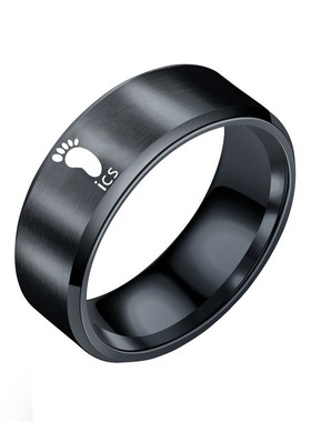 情侣戒指不锈钢动漫情侣