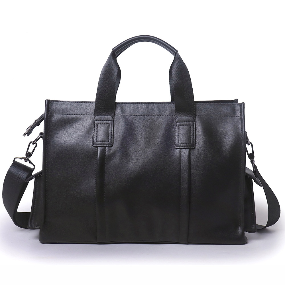 2025秋冬日韩真皮男包男士手提包横款头层牛皮斜挎包大容量出差