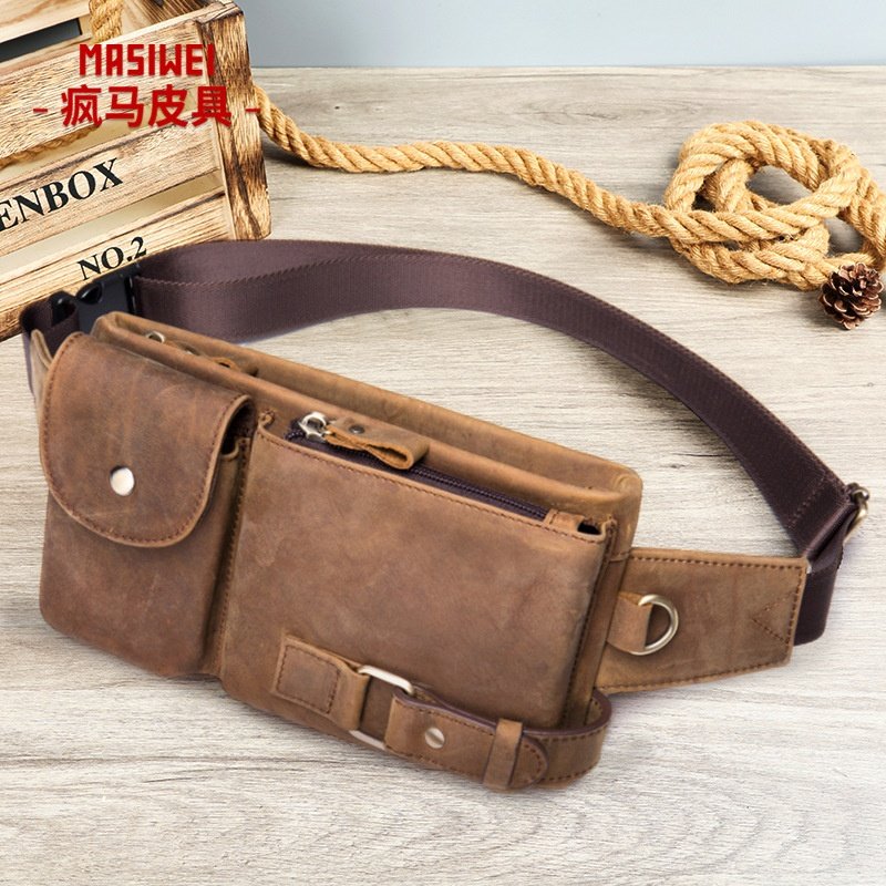 2026春季跨境新款男士真皮贴身腰包多功能手机包穿皮带手机腰包,箱包皮具/热销女包/男包,男士包袋,淘宝优惠券,粉丝福利购,淘宝优惠卷