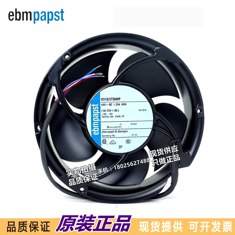 全新 6318/2TDHHP 172X50.8MM DC48V 1.38A 66W 散热风扇