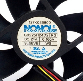 原装正品韩国NONOISE 9225散热风扇G9225H24D2 RG 24V 0.160A 9CM