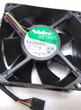 NIDEC TA350DC M34789-90 INV 9038 12v 1A 变频器 风扇 4线调速