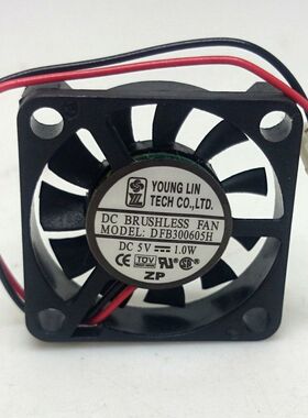 全新 永林兴 3006 3CM 超薄笔记本风扇 DFB300605H 5V 1.0W 2线