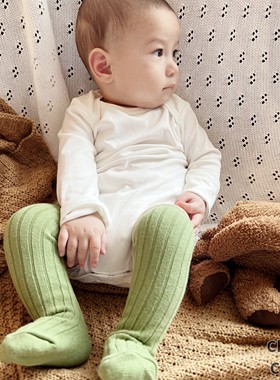 ChubbyCheeks新生婴儿春季外贸长袖纯棉男女宝连体三角哈衣爬服