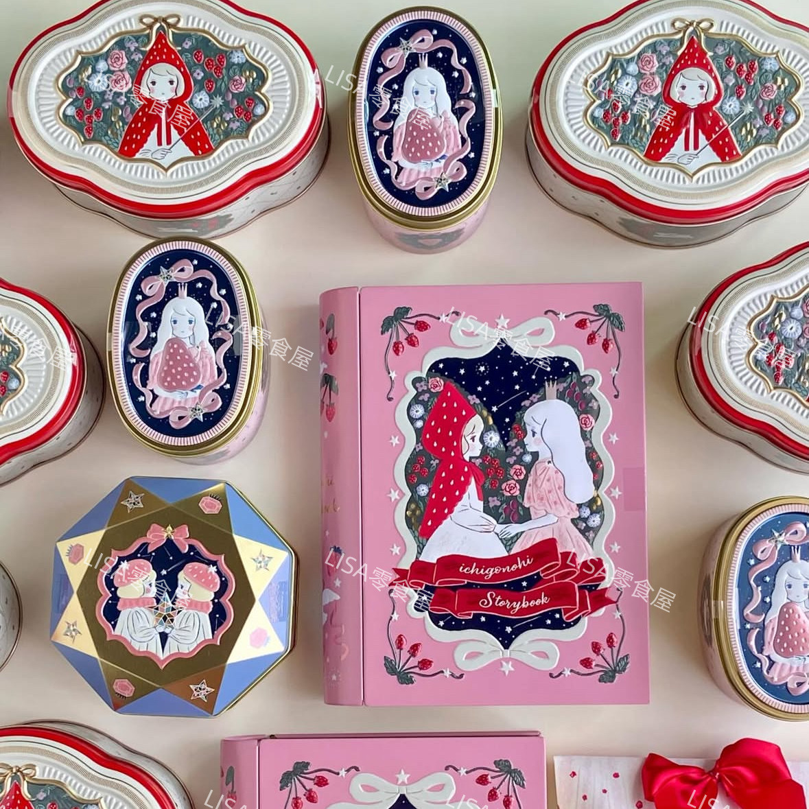 现货 日本草莓の日2026年情人节限定 草莓巧克力曲奇饼干礼盒