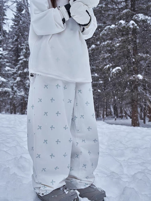 加绒保暖防风防水滑雪裤