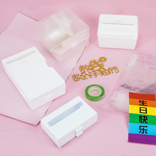 网红同款生日蛋糕装饰抽钱盒子拉钱神器吐钱机关创意生日道具插件
