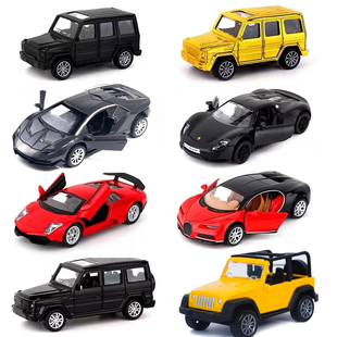 汽车模型蛋糕装饰摆件儿童黑色合金越野车跑车内室内甜品台摆件