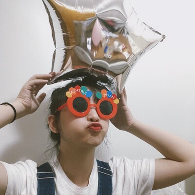 网红小仙女神王子生日蛋糕眼镜装饰摆件part派对搞怪拍照造型道具