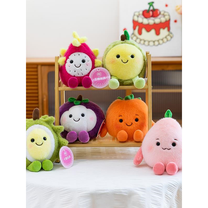 火龙果娃桌伴带玩偶可爱豆