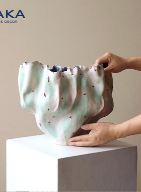 景德镇陶瓷花瓶侘寂风艺术花器