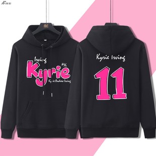 连帽衫 欧文11号卫衣秋冬美式 篮球运动训练服加绒纯棉外套宽松大码