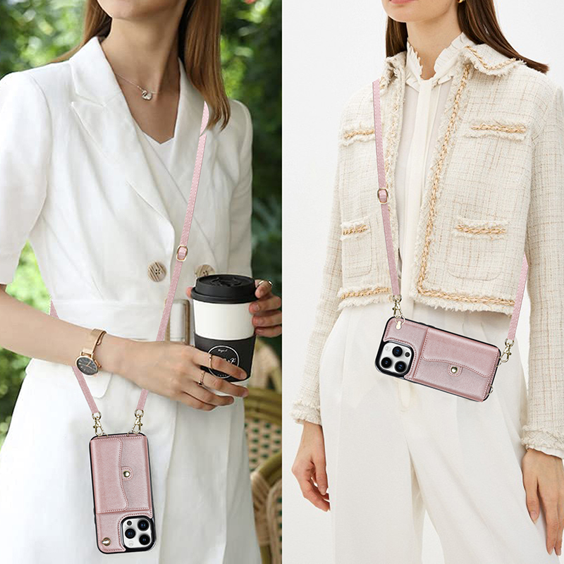 iPhone苹果斜挎包大容量插卡槽