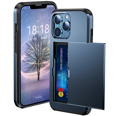 苹果iPhone商务放卡滑盖创意卡包