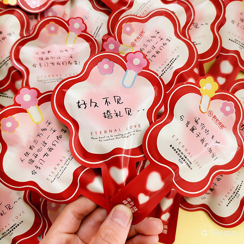 彩虹日记牛乳味棒棒糖喜糖结婚订婚伴手礼专用婚礼喜宴喜庆糖果