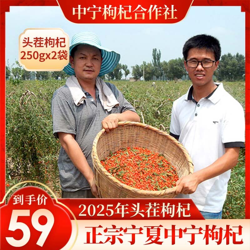 老农枸杞子宁夏优特级500g克天然苟杞子构杞免洗即食自然红纯