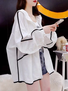 防晒衣女款夏季2025新款薄款透气户外百搭气质宽松大码防晒服外套