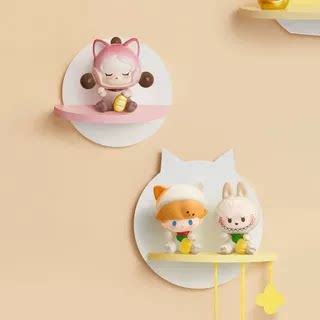 正版萌粒招财猫猫桌面摆件手机链钥匙扣正品mini小公仔（已拆袋）