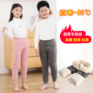 浦江裤客服饰有限公司六两儿童保暖裤男童女童棉裤冬季高腰中大童