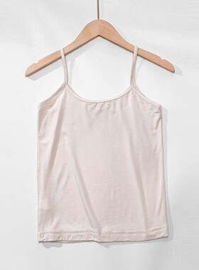 Modal light-blocking fitted cropped camisole  莫代尔吊带背心