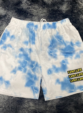 EE潮牌短裤美式街头篮球裤男子双层假两件速干运动健身四分裤夏季