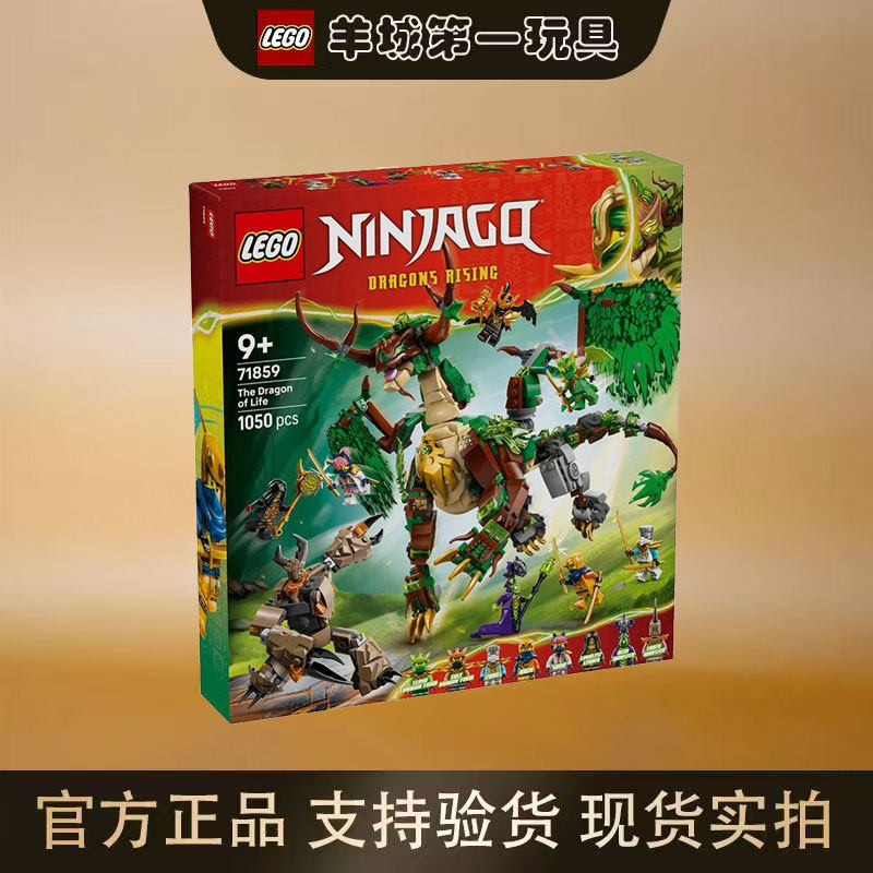 乐高71859生命源龙幻影忍者系列新品收藏男女孩拼搭积木玩具礼物