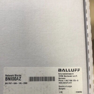 BNI00AZ 巴鲁夫BALLUFF现货模块 BNI PNT-538-105-Z063