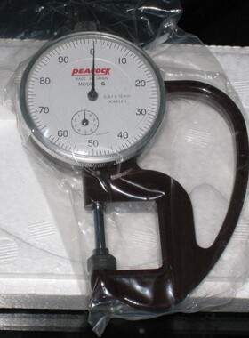 孔雀测厚仪孔雀1916测厚规0-10mm刻度0.01mm